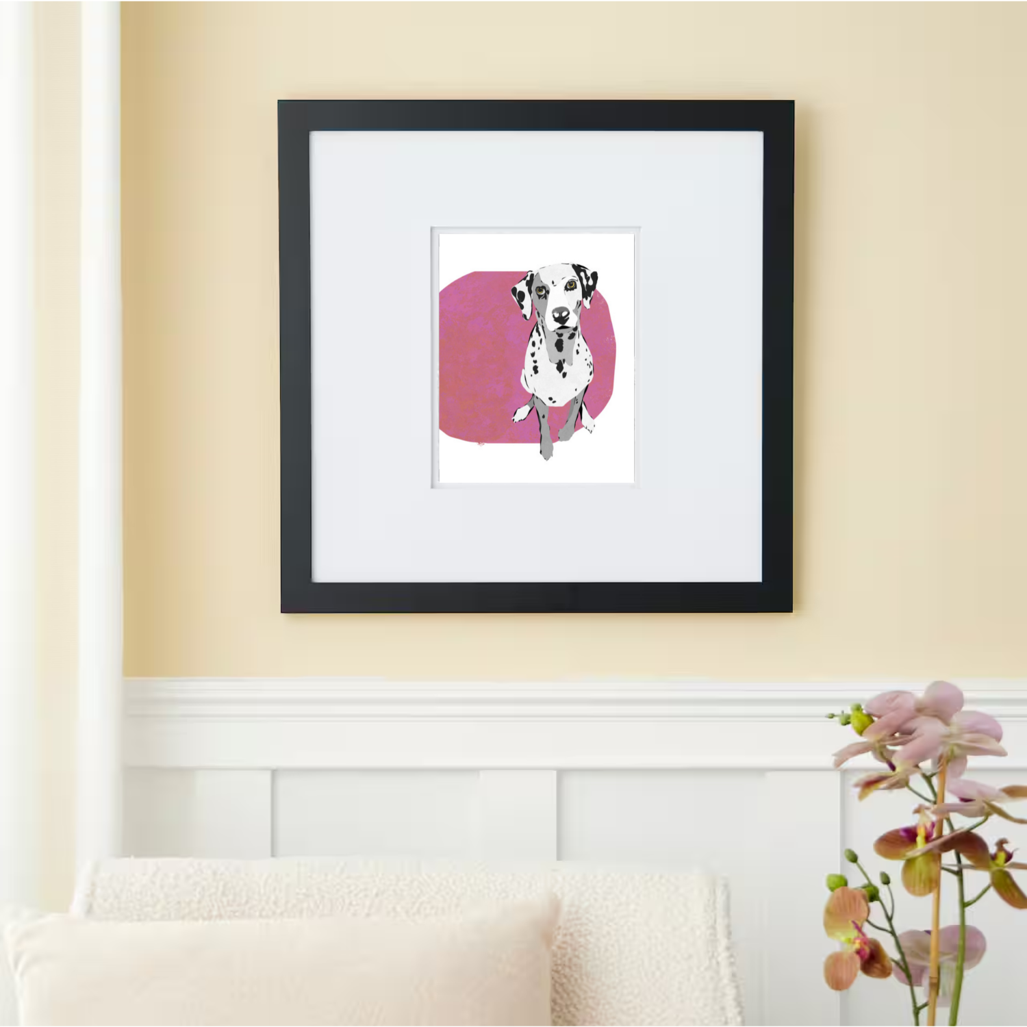Hand-Drawn Pet Portrait Print & Digital File | Custom Dog or Cat Illustration | Personalized Pet Art Gift | AI-Free Fine Art