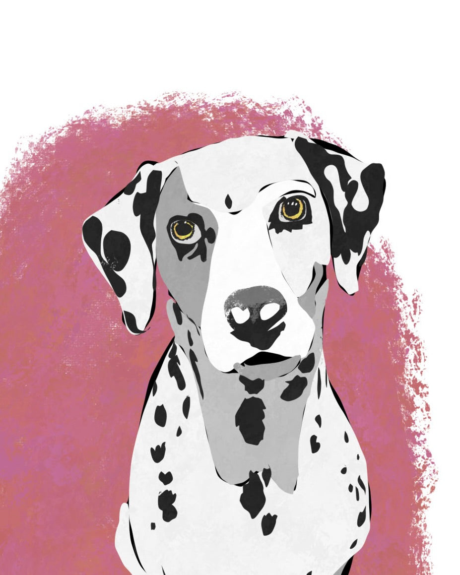 Hand-Drawn Pet Portrait Print & Digital File | Custom Dog or Cat Illustration | Personalized Pet Art Gift | AI-Free Fine Art