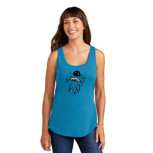 Womens Cotton Core Teefs Tank - Neon Blue | Live Life Moving