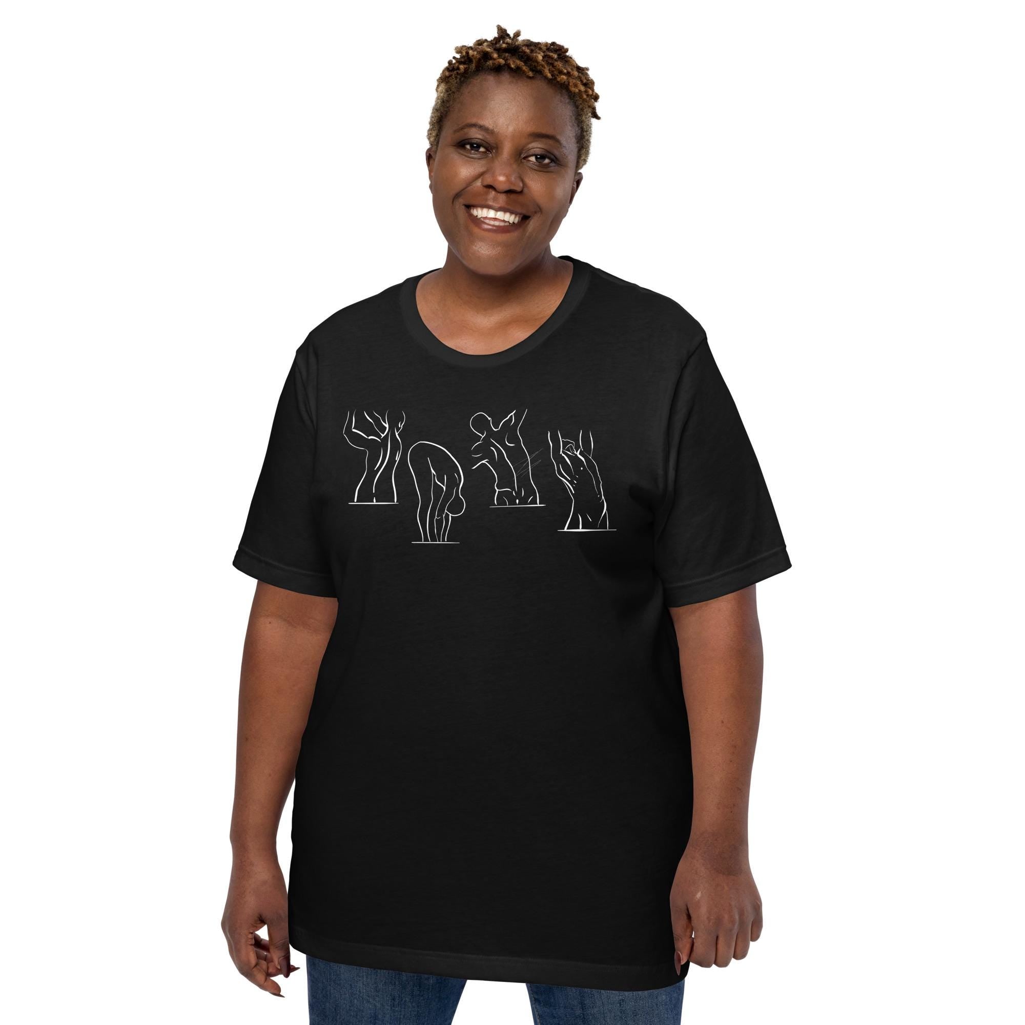 Spine is Flexible Unisex T-Shirt | Pilates Graphic Tee | Bella+Canvas | Black, Turquoise, Mauve