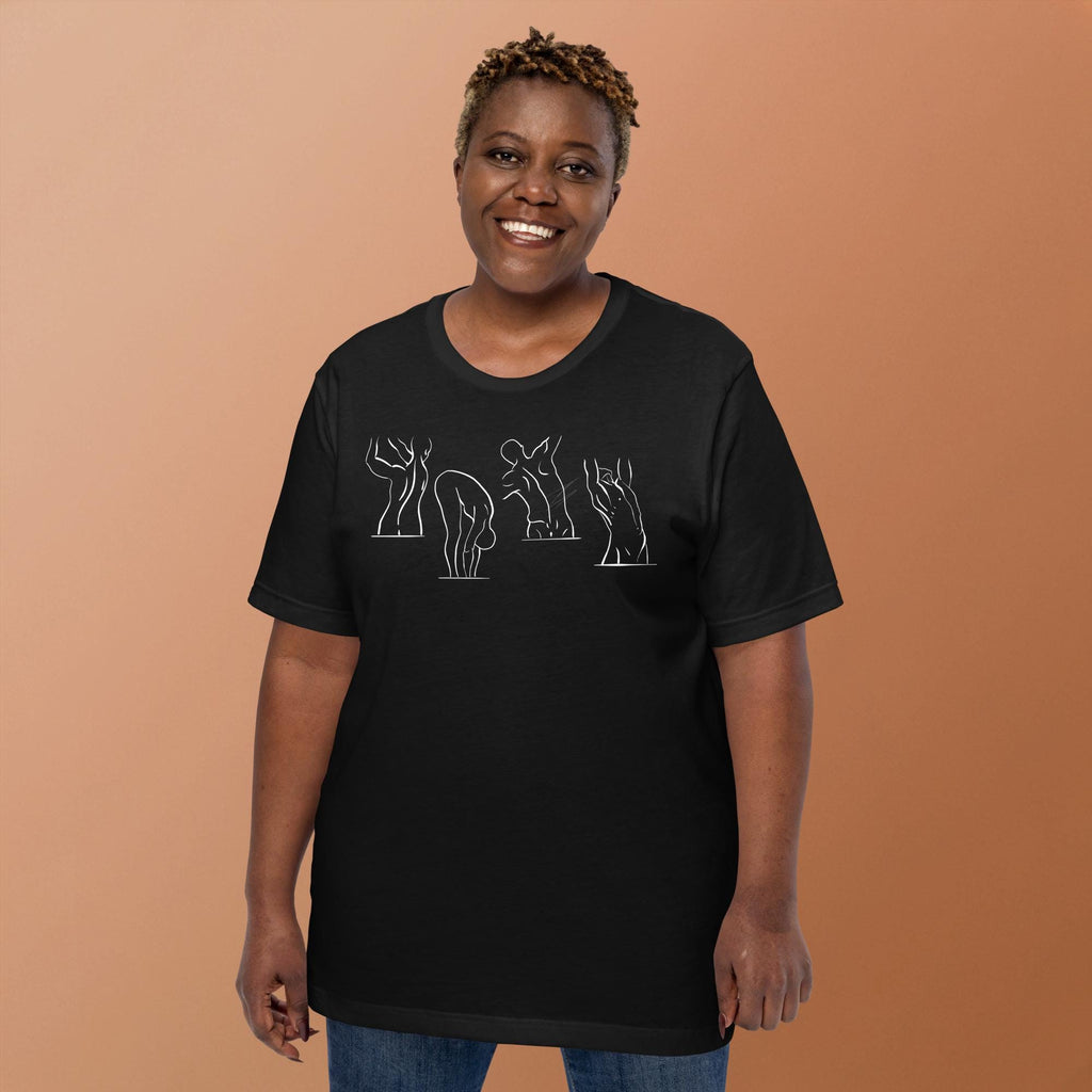 Spine is Flexible Unisex T-Shirt | Pilates Graphic Tee | Bella+Canvas | Black, Turquoise, Mauve